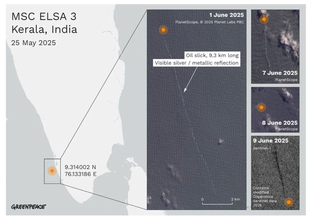Greenpeace South Asia raises concern over environmental disaster off Kochi