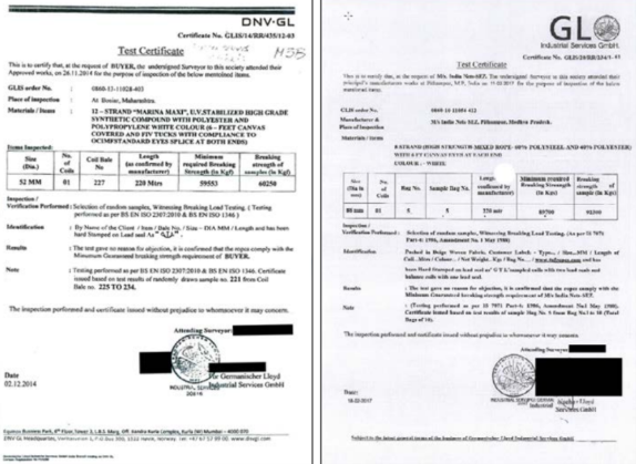 DNV raises concern about counterfeit certificates